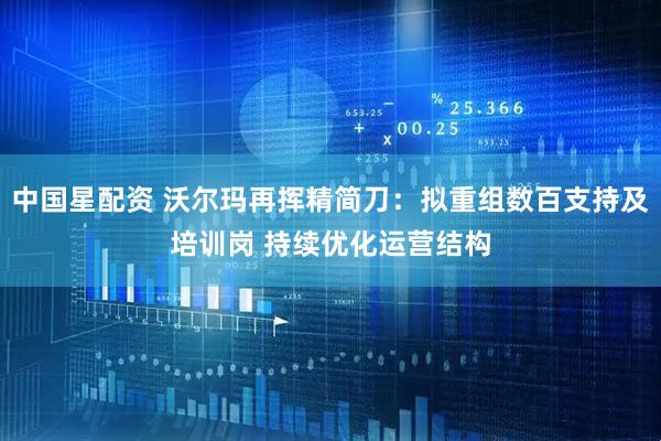 中国星配资 沃尔玛再挥精简刀：拟重组数百支持及培训岗 持续优化运营结构